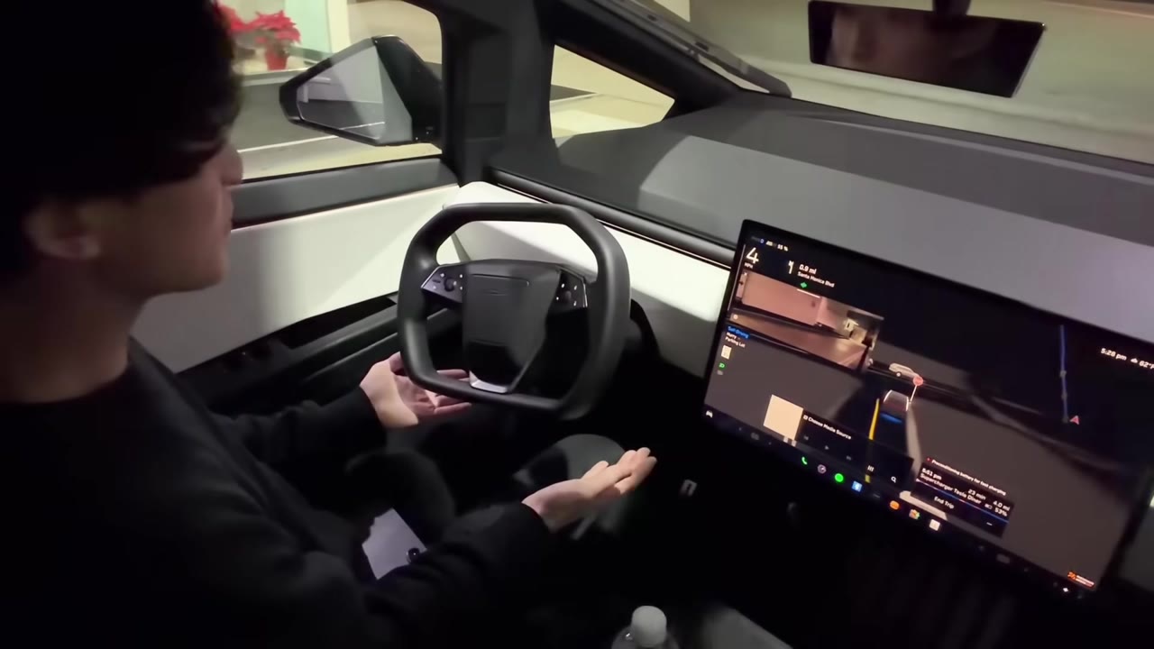 完全自動運転で走るサイバートラック